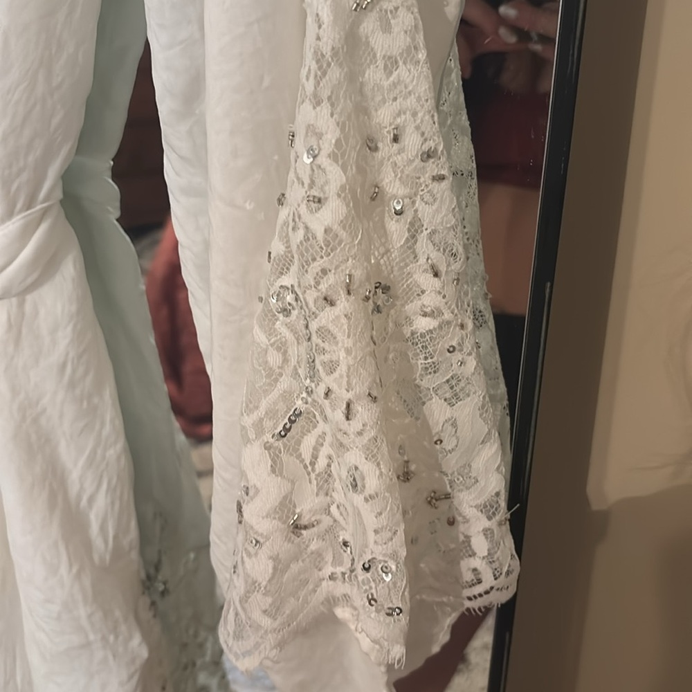 White Bridal Robe - Picture 2 of 5